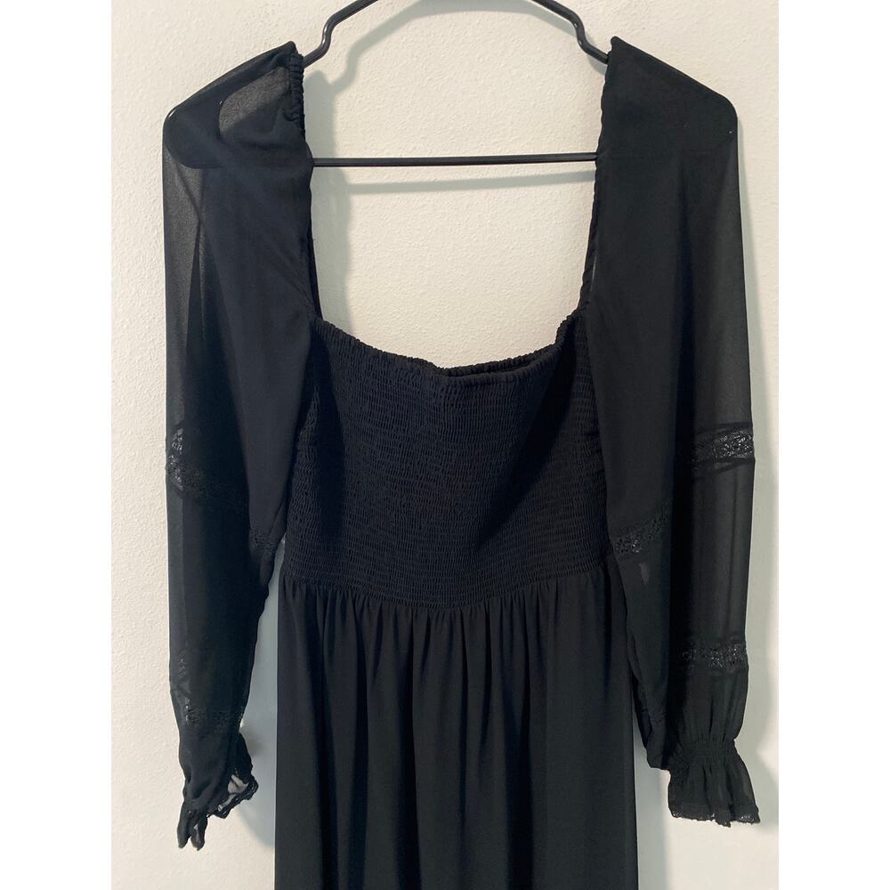 Wilfred Tempest Smocked Dress Black Size Small - Picture 4 of 6